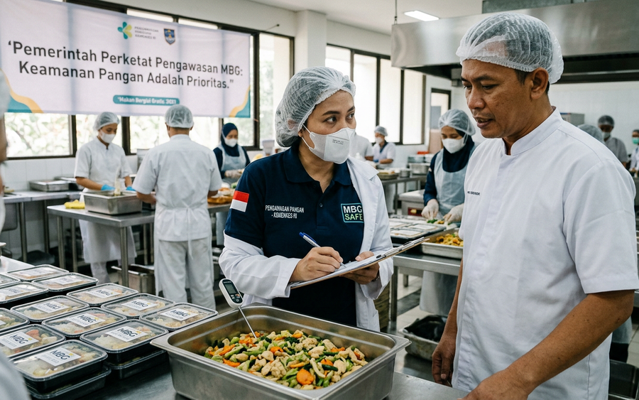 Pemerintah Perketat Pengawasan MBG Setelah Kasus Keracunan Makanan MBG