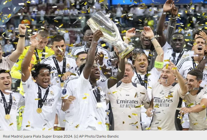 Ilustrasi artikel: Selamat! Real Madrid Juara Piala Super Eropa 2024