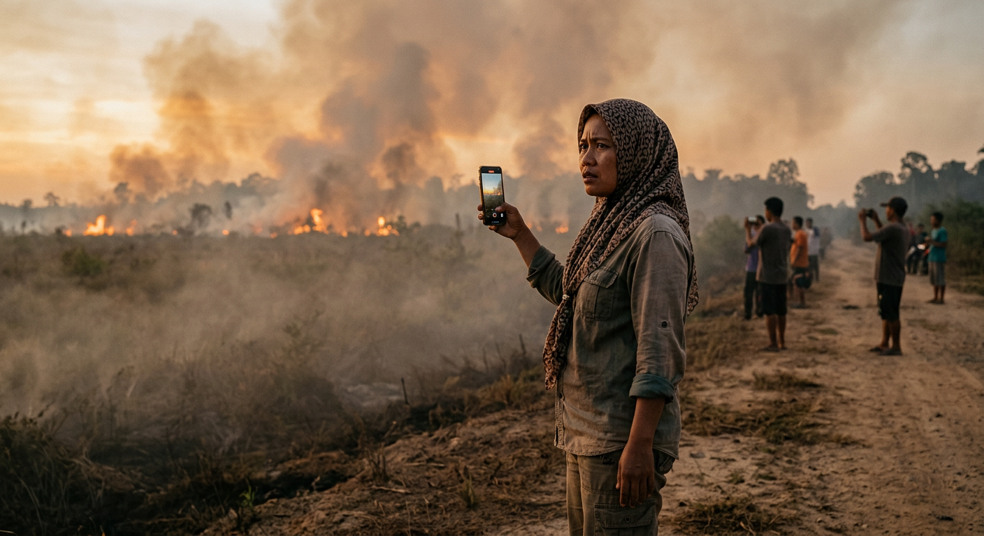 Viral Detik Detik Kebakaran Hutan di Indonesia