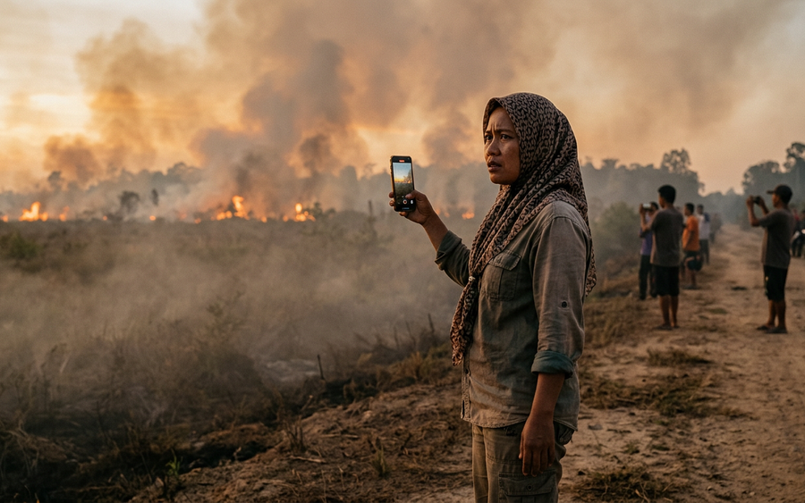 Viral Detik Detik Kebakaran Hutan di Indonesia