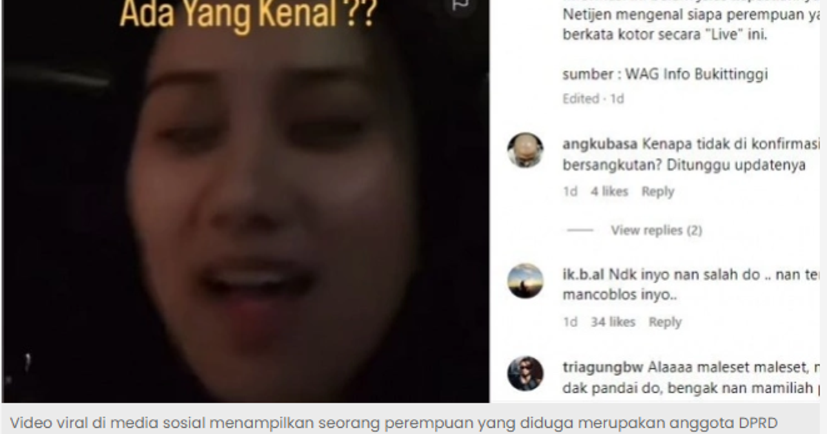 Ilustrasi artikel: Ketua DPRD Bukittinggi Belum Tanggapi Video Viral Diduga Anggota DPRD Bercarut di TikTok