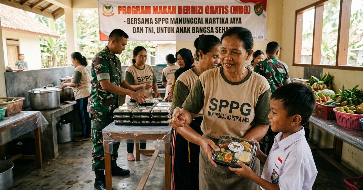 Ilustrasi artikel: Mengenal SPPG Manunggal Kartika Jaya dan Program MBG