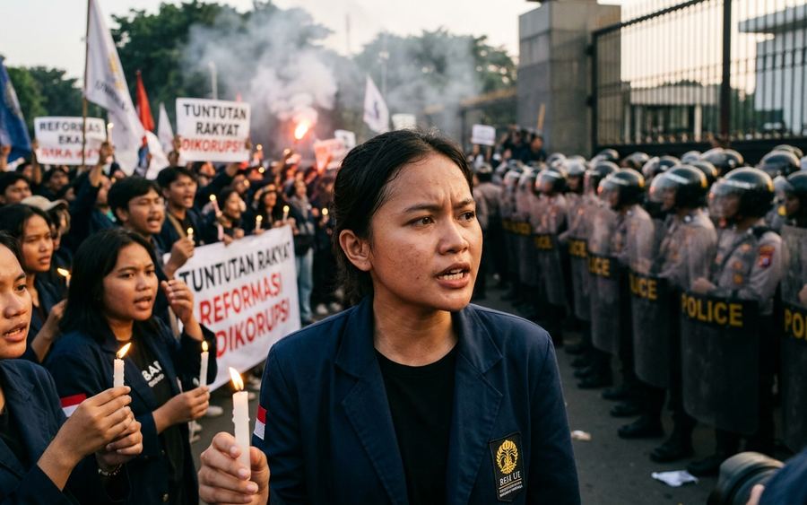 Viral Video Demo Mahasiswa DPR yang Heboh