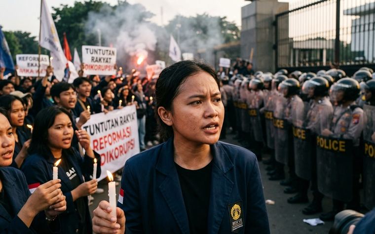 Viral Video Demo Mahasiswa DPR yang Heboh