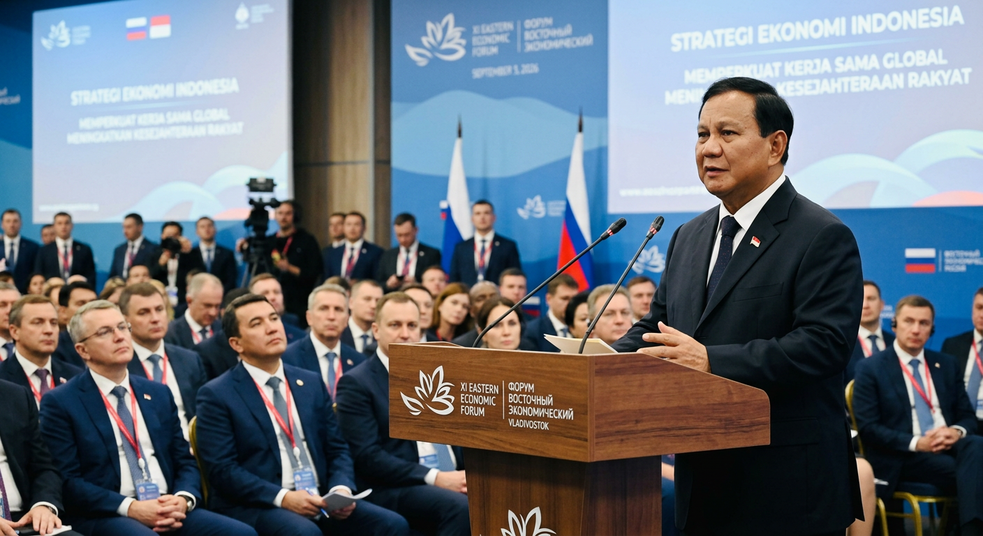 Presiden Prabowo Ungkap Strategi Ekonomi di Forum Ekonomi Timur Rusia 2026