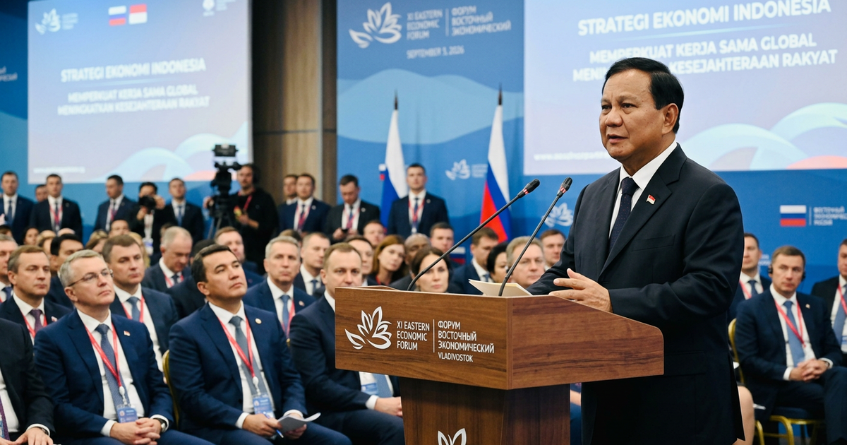 Ilustrasi artikel: Presiden Prabowo Ungkap Strategi Ekonomi di Forum Ekonomi Timur Rusia 2026