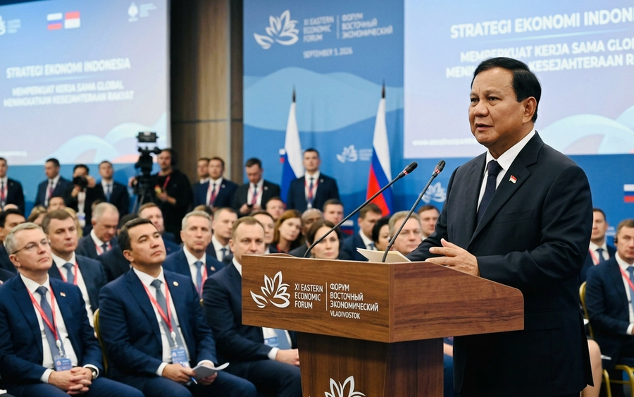 Presiden Prabowo Ungkap Strategi Ekonomi di Forum Ekonomi Timur Rusia 2026