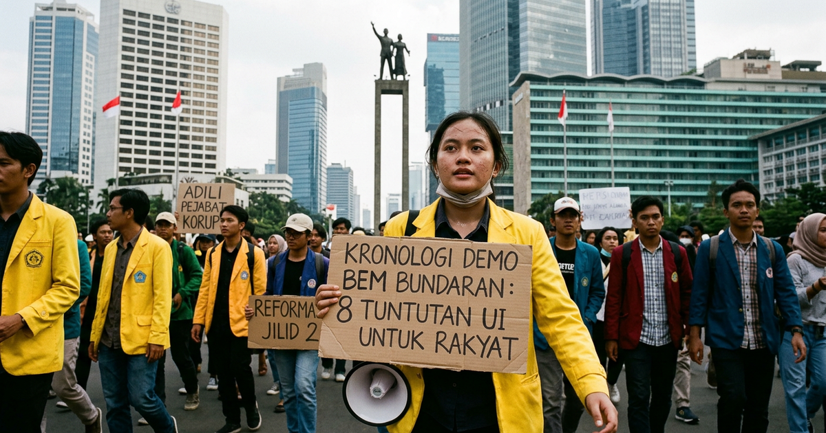 Ilustrasi artikel: Kronologi Demo BEM Bundaran Yang Mengguncang Jakarta
