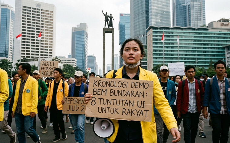 Kronologi Demo BEM Bundaran Yang Mengguncang Jakarta