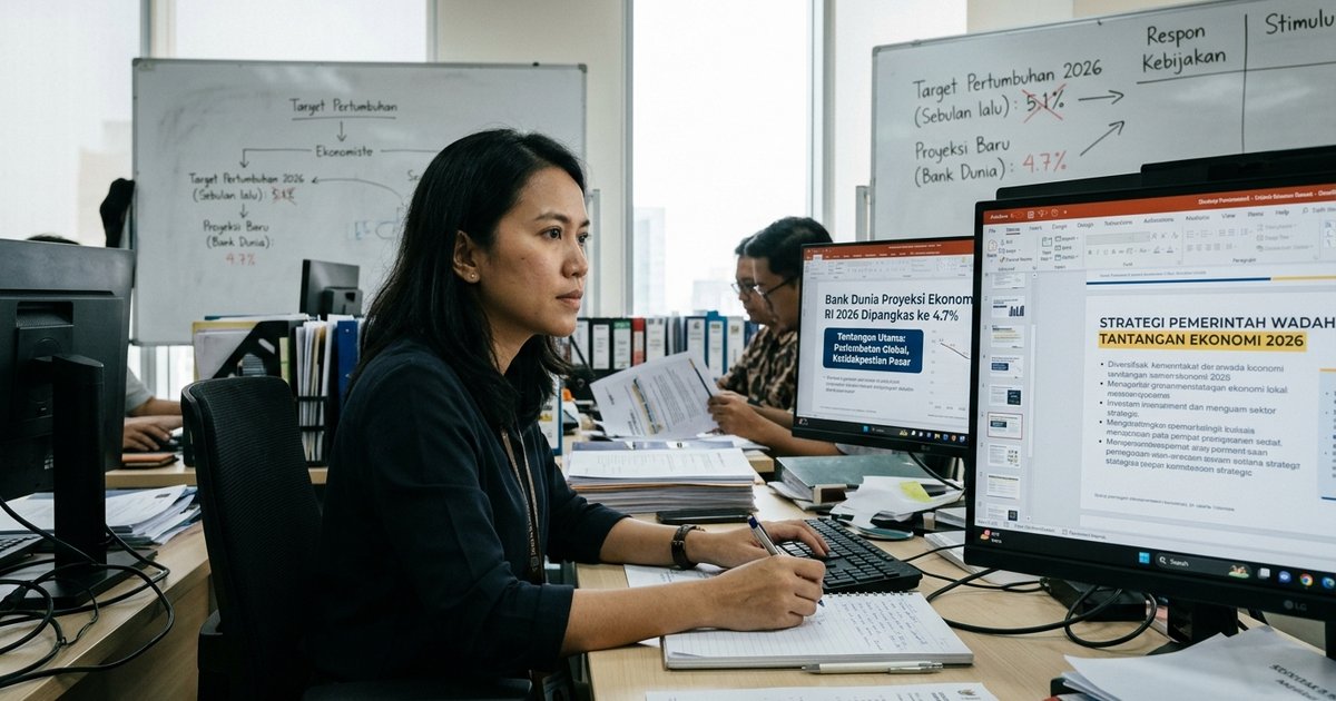 Ilustrasi artikel: Strategi RI Hadapi Pemangkasan Proyeksi Ekonomi Bank Dunia 2026