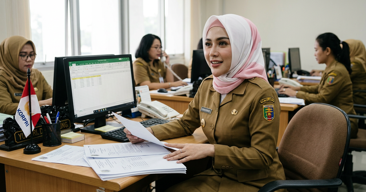 Ilustrasi artikel: Kisah Viral Yuni Jasmine PNS dengan Dagu Lancip Unik