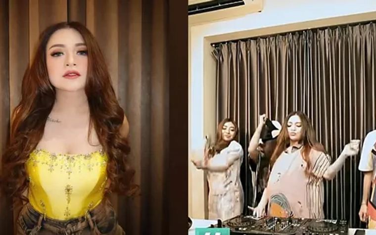 nathalie holscher parodi bumil saat dj bareng dj panda