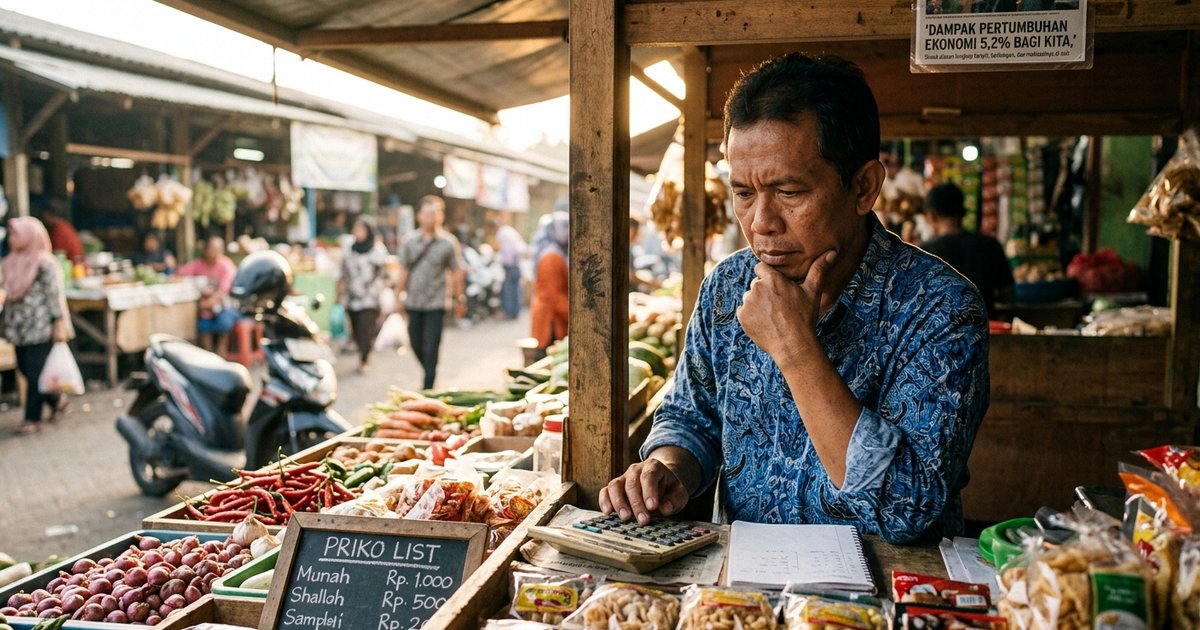 Ilustrasi artikel: Dampak Pertumbuhan Ekonomi RI 5,2% Bagi Kita