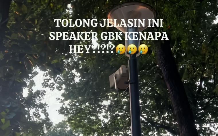 speaker di gbk bunyi suara tak senonoh