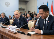 Viral! Momen Putin Badmood Saat Teddy Main Pulpen di Forum Rusia