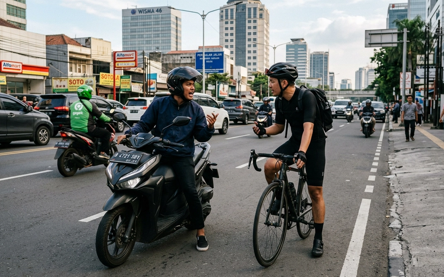 Aksi Pemotor Viral: Hebohnya Perselisihan di Jalan Raya