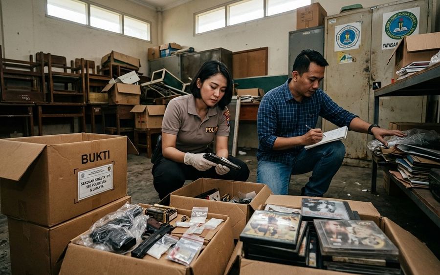 Kronologi Penemuan 995 Pucuk Sen di Sekolah Jaksel