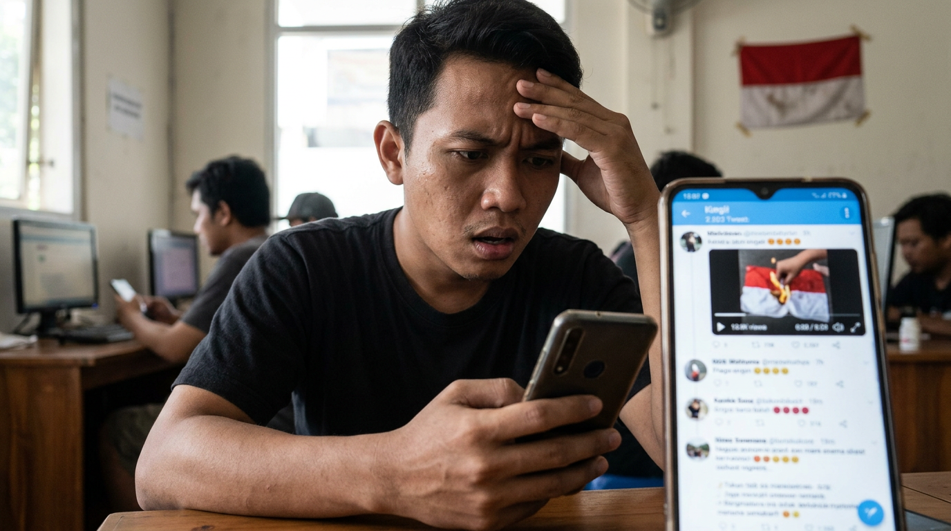 Viral! Penghinaan Bendera Merah Putih di Medsos Picu Amarah Netizen