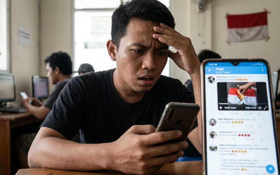 Viral! Penghinaan Bendera Merah Putih di Medsos Picu Amarah Netizen