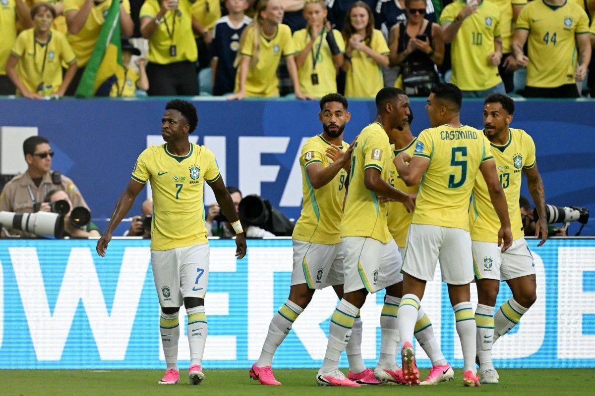 Hasil HT Skotlandia vs Brasil 0-2: Vinicius Jr Unjuk Gigi, Hampir Hattrick