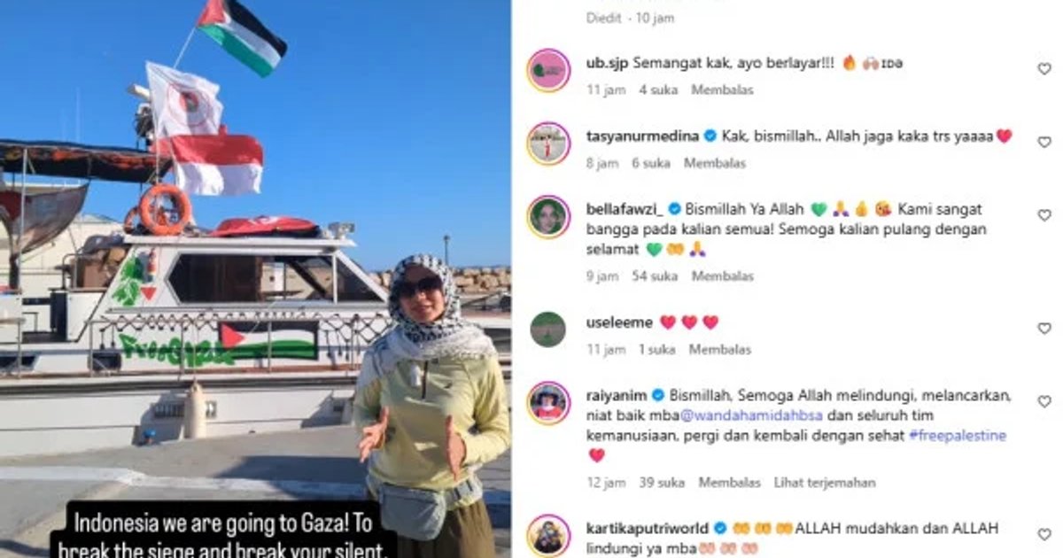 Ilustrasi artikel: Wanda Hamidah Berlayar ke Gaza: Artis Indonesia yang Tembus Blokade Israel