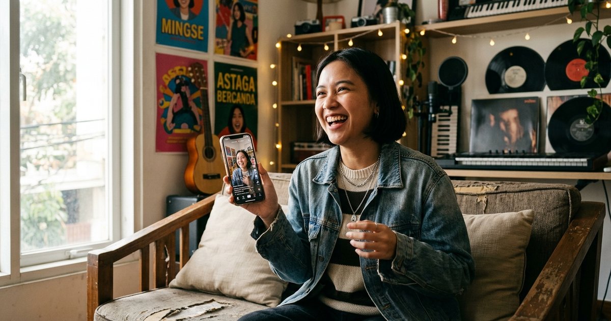 Ilustrasi artikel: Siapa Mingse Sosok Balik Lagu yang Viral di Medsos?