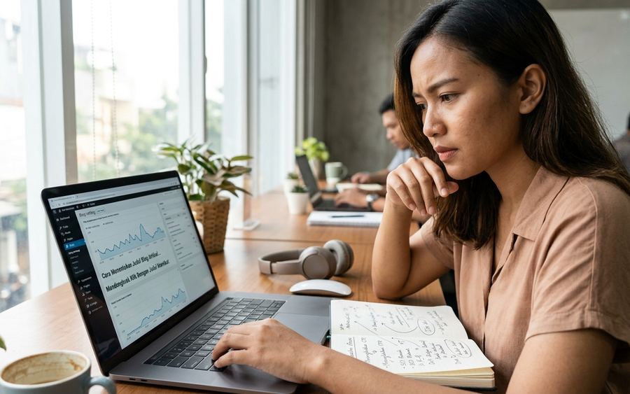Cara Menentukan Single Blog Article Title Terbaik untuk Blog Anda