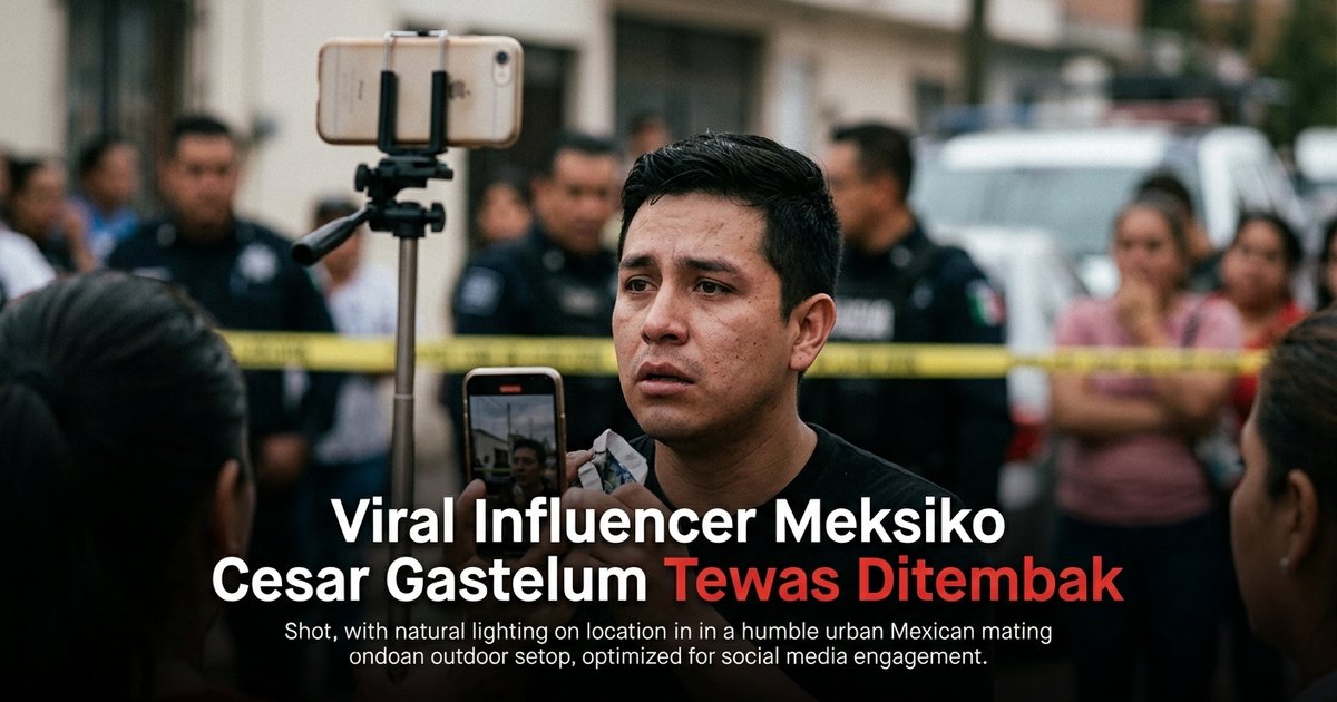 Ilustrasi artikel: Viral Influencer Meksiko Cesar Gastelum Tewas Ditembak