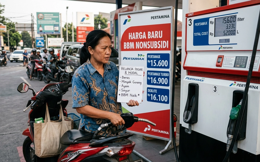 Harga BBM Nonsubsidi Tembus Rekor Baru, Dampaknya ke Harga Pokok!