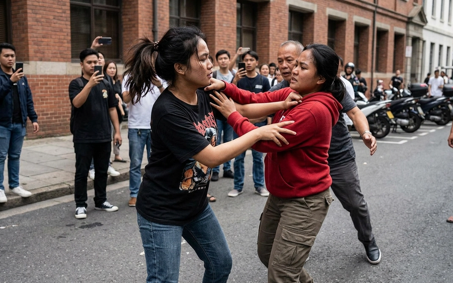 Viral Duel Gladiator Wanita: Hebohkan Netizen di Tengah Jalan