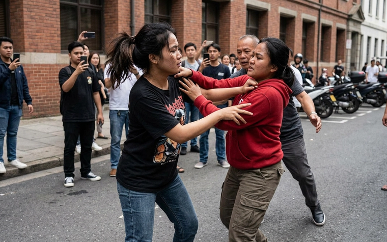 Viral Duel Gladiator Wanita: Hebohkan Netizen di Tengah Jalan