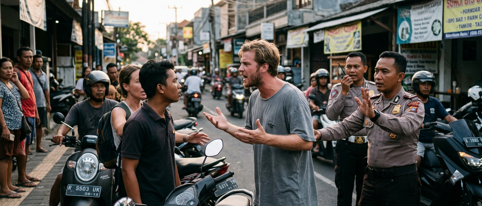 Viral Aksi Warga Asing di Canggu Bikin Heboh, Polisi Turun Tangan