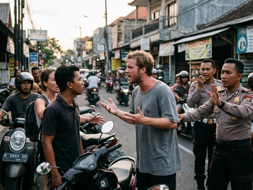 Viral Aksi Warga Asing di Canggu Bikin Heboh, Polisi Turun Tangan
