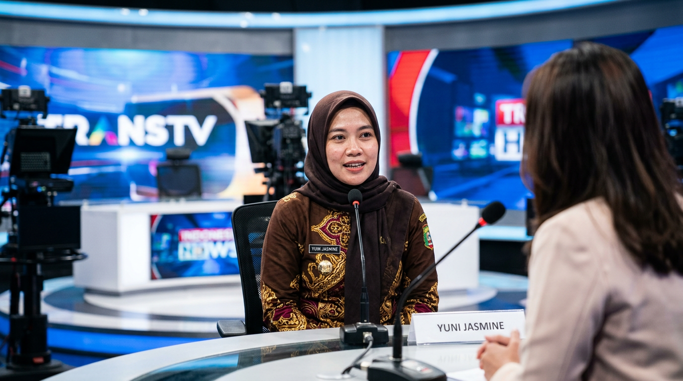 Saat PNS Viral Yuni Jasmine Tampil Tanpa Filter di TV