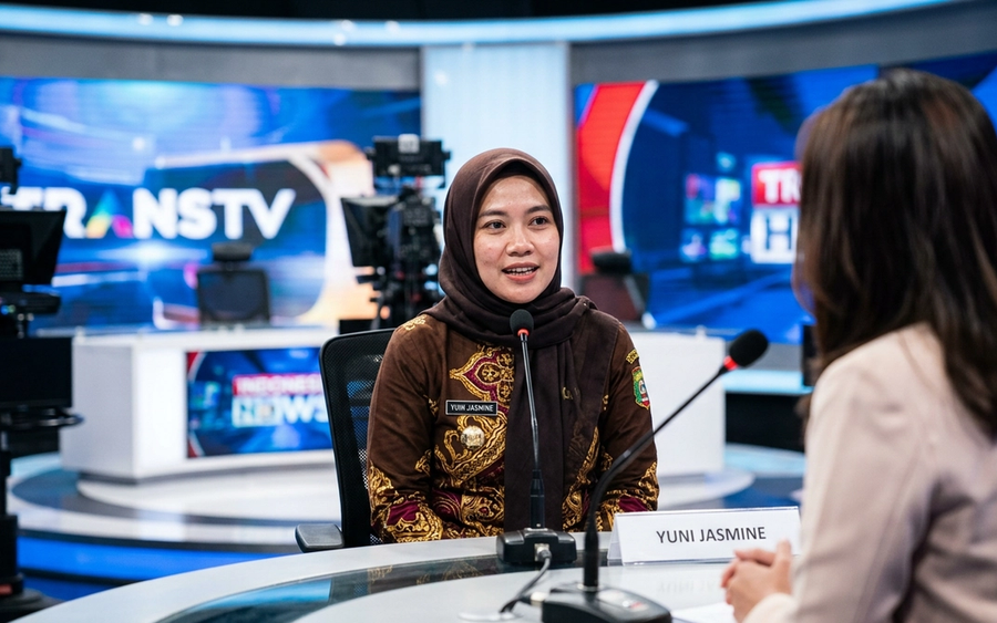 Saat PNS Viral Yuni Jasmine Tampil Tanpa Filter di TV