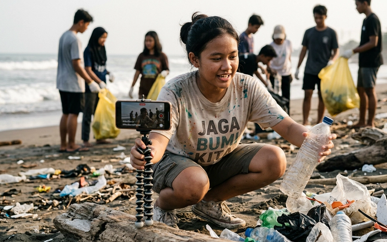 Kisah Inspiratif Peduli Lingkungan dari Video TikTok Viral