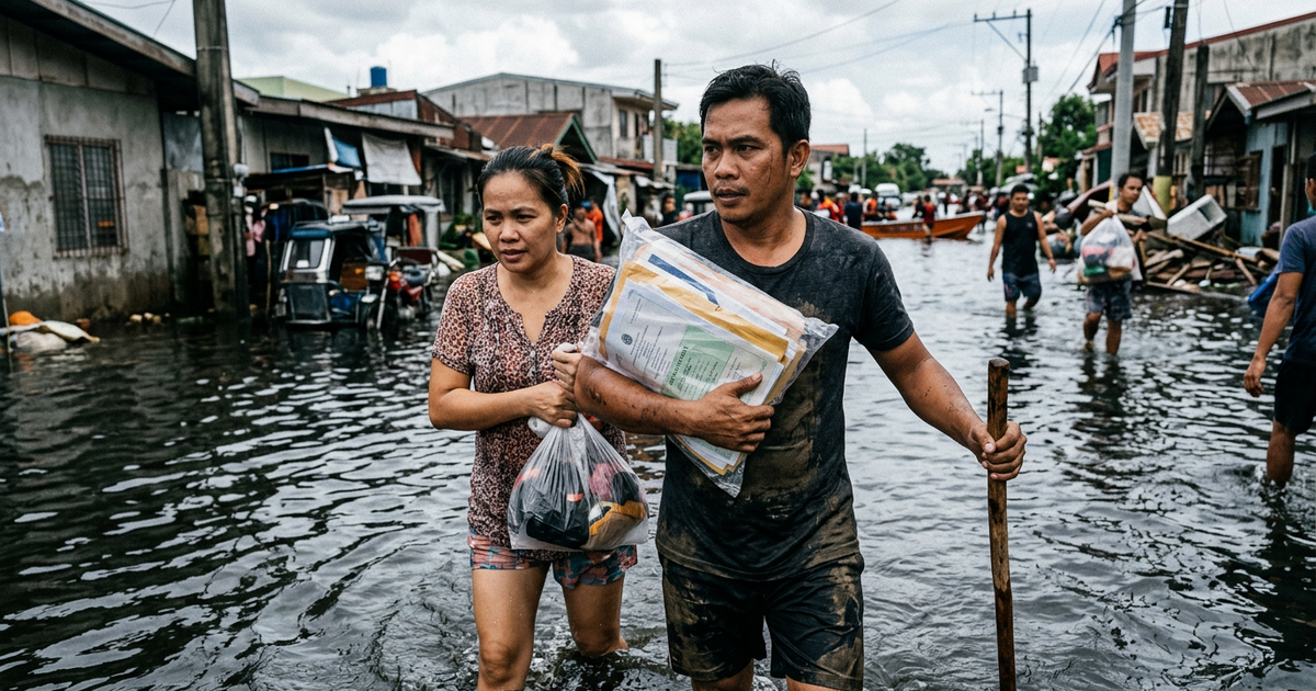 Ilustrasi artikel: Pasangan Selamatkan Dokumen Penting Saat Banjir Bandang Hagonoy Viral di Medsos