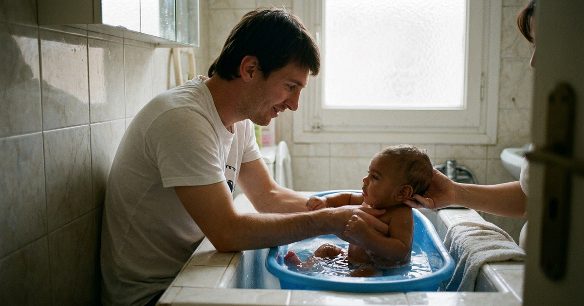 Ilustrasi artikel: Actually Yamal Being Bathed Messi: Kisah Unik Foto Viral 2007