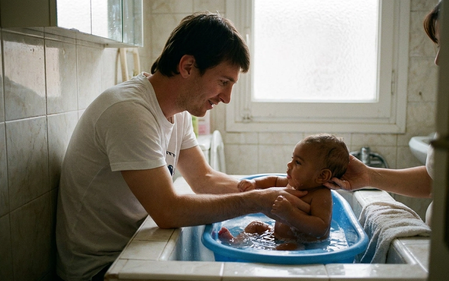 Actually Yamal Being Bathed Messi: Kisah Unik Foto Viral 2007
