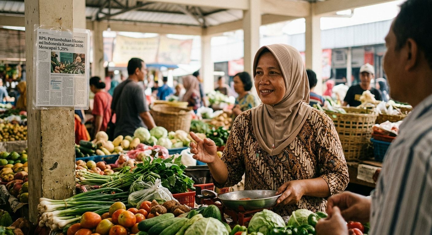 Ekonomi Indonesia Kuartal 2026 Tumbuh 5,29 Persen