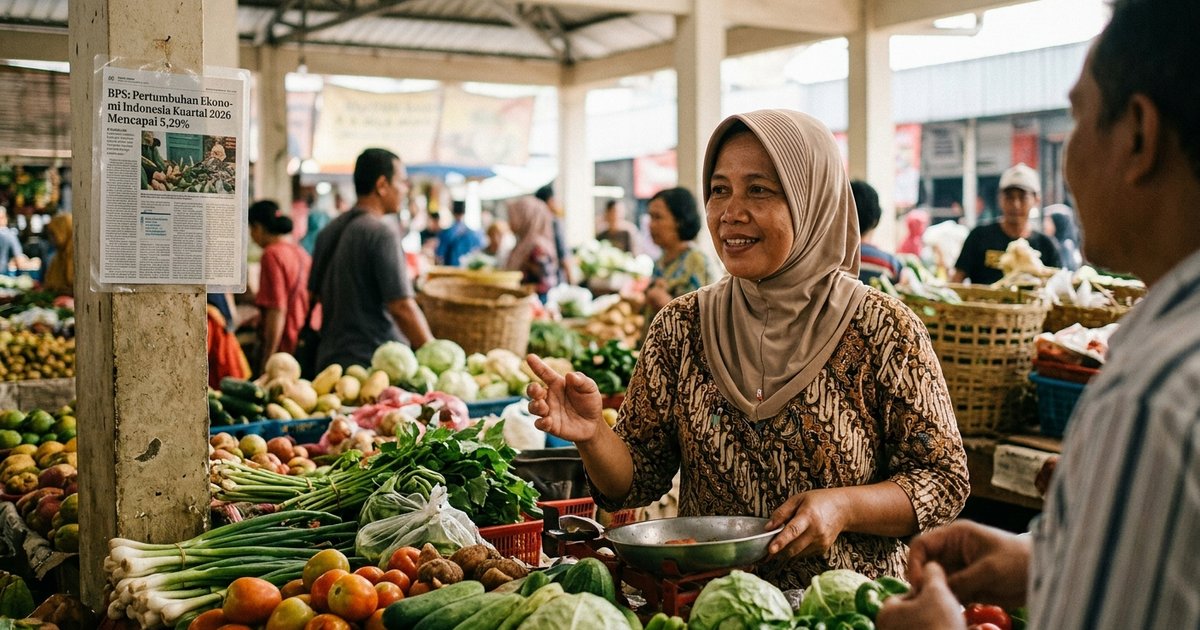 Ilustrasi artikel: Ekonomi Indonesia Kuartal 2026 Tumbuh 5,29 Persen