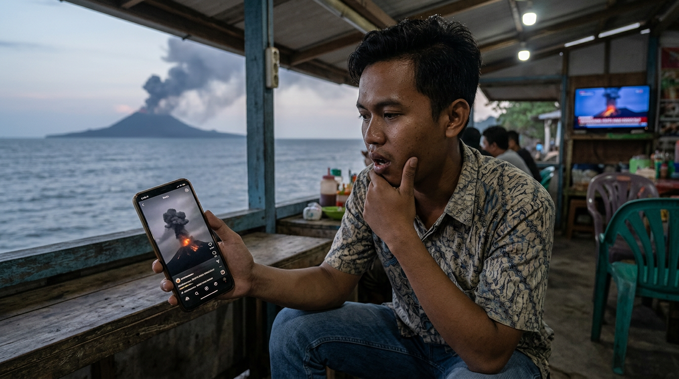 Video Erupsi Gunung Anak Krakatau: Detik-detik Mencekam yang Viral