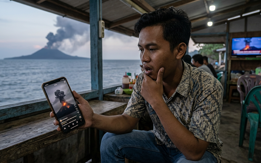 Video Erupsi Gunung Anak Krakatau: Detik-detik Mencekam yang Viral