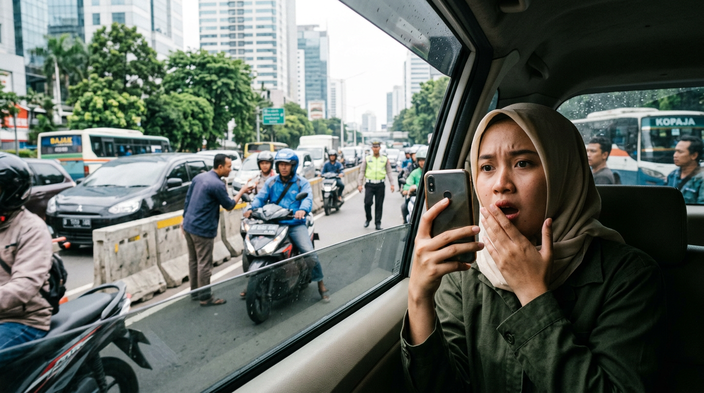 Aksi Pemotor Viral di Jakarta Terekam Kamera Hari Ini