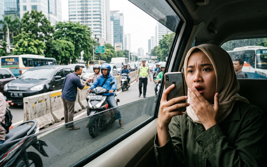 Aksi Pemotor Viral di Jakarta Terekam Kamera Hari Ini
