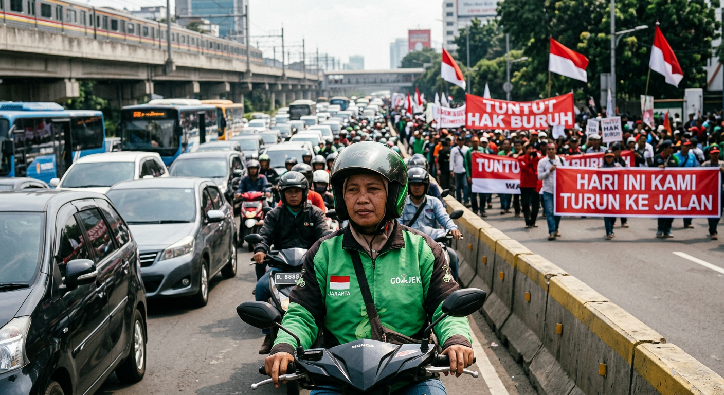 Demo Buruh Jakarta Hari Ini: Jalan Macet Parah!