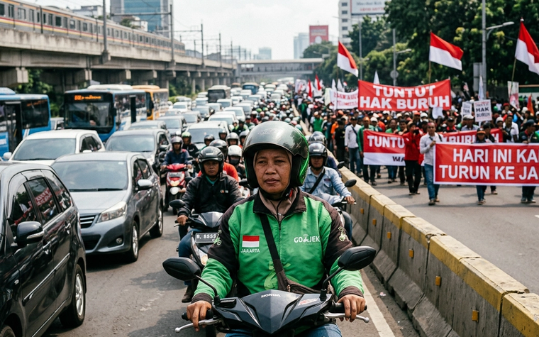 Demo Buruh Jakarta Hari Ini: Jalan Macet Parah!
