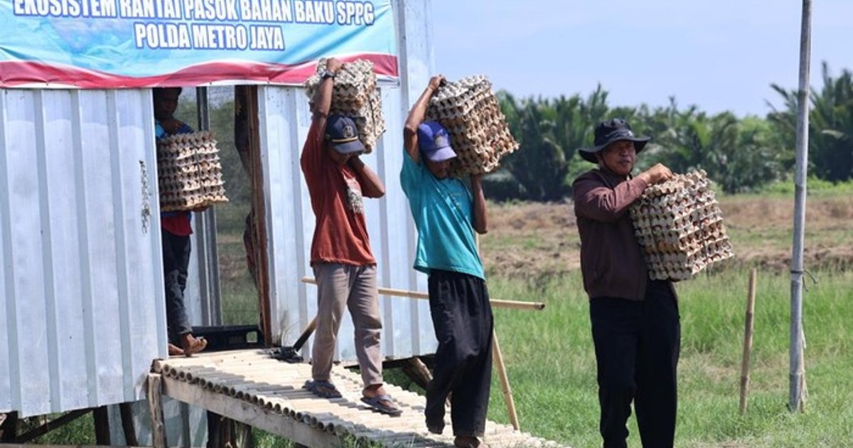Hasil Panen Telur di Bekasi Capai 3.000 Butir, Disalurkan Polda Metro ke Program Gizi