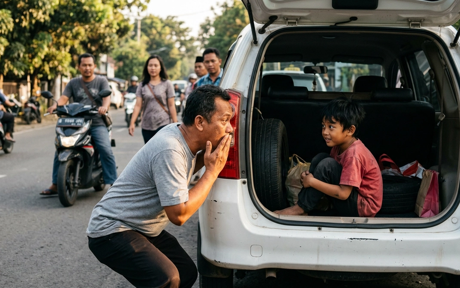 Heboh! Kronologi Viral Bocah Menyusup Bagasi di Bogor