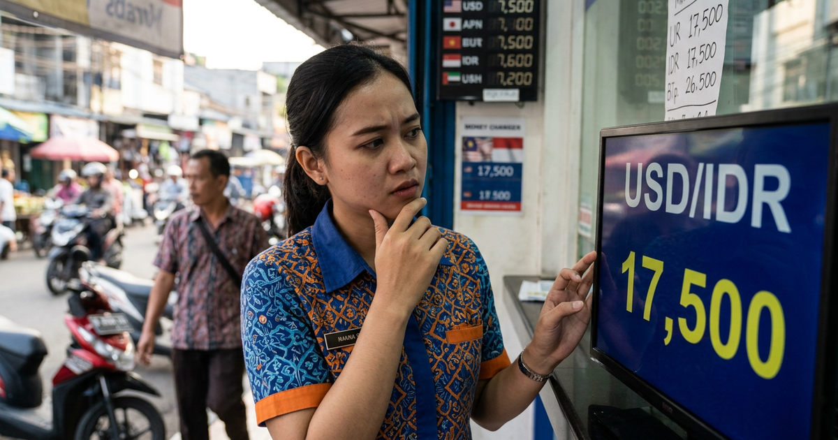 Ilustrasi artikel: Rupiah Sentuh Rp17.500, Benarkah Target Pertumbuhan Ekonomi 6% Terlalu Optimistis?